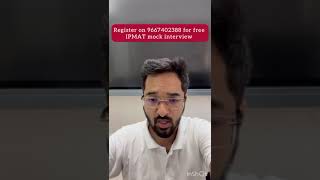 IPM Mock Interview  | Best IPMAT coaching in India | IPMAT 2024 |