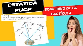 ESTÁTICA - EQUILIBRIO DE LA PARTÍCULA - ASESORÍA PUCP