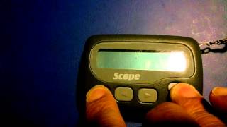 access password input for hand programming on pager