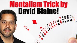 INSANE David Blaine Mentalism Card Trick - Magic Tricks REVEALED