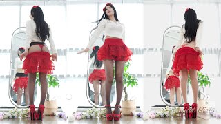 Red See-Through Skirt Dance Compilation, Yeonji, Pocket Girls, 연지, 포켓걸스