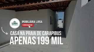 MINHA CASA, MINHA VIDA, CASA POR APENAS 199 MIL NA PRAIA DE CARAPIBUS, COM PISCINA E 2 QUARTOS NA PB