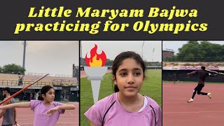 Little Maryam Bajwa practicing for Olympics