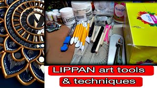 LIPPAN ART TOOLS/TECHNIQUE/MATERIALS/COLOURS.How to start LIPPAN art/ LIPPAN art for BEGINNERS