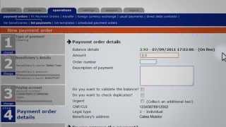 Fastbanking - Create Payment Order in LEI