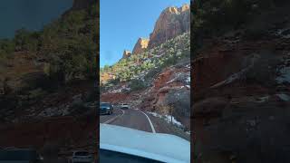 Scenic Drive through in Zion National Park #shorts