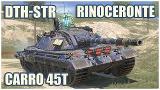 DTH-STR, Carro 45t & Rinoceronte • WoT Blitz Gameplay