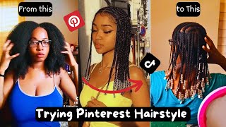 Trying Pinterest Hairstyles on my Natural Hair