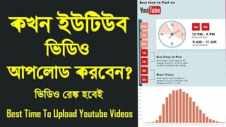 ইউটিউবে কখন ভিডিও Upload করলে বেশি ভিউ পাবেন? আপলোড করার সঠিক সময়। Best Time to Upload YouTube Video