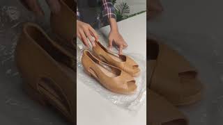 Sepatu Hak Polos Wanita | Motif Silang Flat Shoes | SPT-61 #shorts #shortvideo