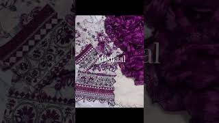 😎🛍 *GULJEE Embroidered Lawn Stitched Suits ,MISHAAL Embroidered Bamber Chiffon Dupatta Cambri Trou 🔮