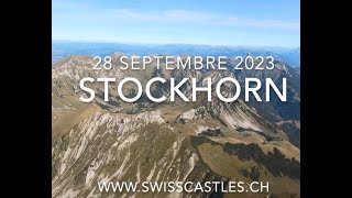 Le Stockhorn vu d'avion le 28 septembre 2023