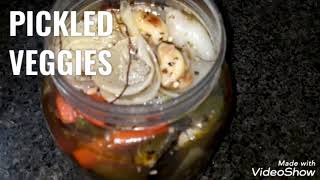 ESCABECHE DE CHILE CON VEGETALES