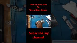 Techno pova 5Pro 5G Touch Glass repair #glass #repair #music #punjabi #rap #song