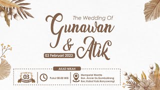 Live Streaming AQDUN NIKAH | Gunawan & Atik | 03 Februari 2023