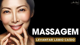 Levantar os Lábios Caídos - 3 movimentos para fazer em casa. #massagemfacial