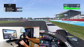 F1 2021 Logitech G29 Cam Gameplay - Time Trial in Silverstone [2160p60]