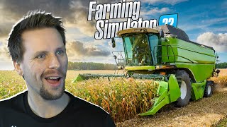 HARVESTAR MAJS I FARMING SIMULATOR 22 med SoftisFFS