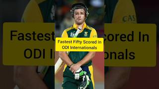 Fastest Fifty Scored In ODI Internationals 🔥#shorts #short #cricket