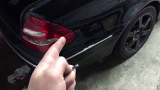 How To Open Mercedes Trunk With Dead Battery And Key Doesn't Work!!!