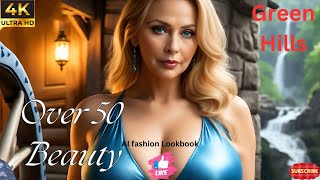 Stunning Over 50 Beauty Enjoy Green Hills  -  ai art Lookbook Beauty 4K Fashion