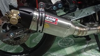 Test và cảm nhận pô AHM M3 1.1 inox. AHM dòng pô độ ồn ào không dành cho thanh niên nghiêm túc.