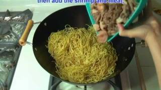 Vietnamese Food Day Nau An Mi Xao Thap Cam - How to Make Stir Fried Noodles Low Mein