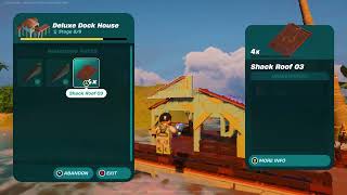 How to Build Deluxe Dock House and Double Dock House New SHORE Buildings Lego Fortnite Update