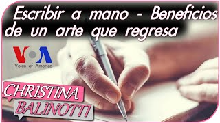 Escribir a mano-Beneficios de un arte que regresa - VOZ DE AMÉRICA