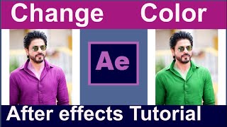 Change Clothes Color in After Effects | change to color