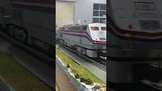 Amtrak Genesis with new Matching Passenger cars