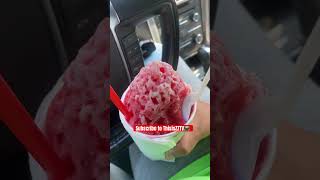 #Strawberry #Cheesecake & Cream #Snowcone #shorts #shortsvideo #shortsfeed #food #foodie #drink