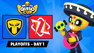 TEAM QUESO vs HMBLE | JULY PLAYOFFS DAY 1 | QUESO CUP MONTHLY PLAYOFFS | Brawl Stars