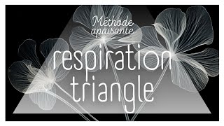 5 MINUTES RESPIRATION TRIANGLE APAISANTE 4-4-4 / METHODE CONTRE L'ANXIETE / FLEURS NOIR ET BLANC