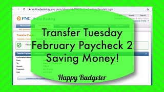 Saving Money Every Week with Transfer Tuesday | 2/18/20 | Happy Budgeter