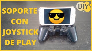 SOPORTE PARA EL MOVIL 📱 CASERO CON JOYSTICK !!! [ 4 MATERIALES ]