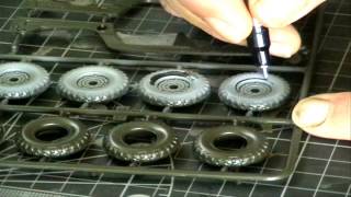 scale model tips and tech - painting tyres and road wheels - HD