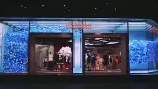 Amazing store facade with LED Displays