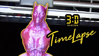 3D Printer Timelapse - DC Comics Batgirl 4K (Qidi Tech X-Max)