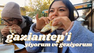 GAZİANTEP'İ YİYEREK GEZİYORUM | Zeugma müzesi, katmer, lahmacun, baklava