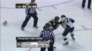 Shawn Thornton vs Matt Cooke 3/18/2010