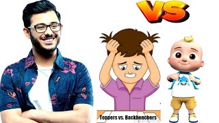 Carryminati roast Topper vs Backbenchers memes #shorts #carryminati #memes #viral