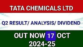 TATA CHEMICAL LTD Q2 RESULT 2024| TATA CHEMICAL LTD Q2 RESULT TODAY|