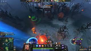 Trashing meepo spammer in 5 man party