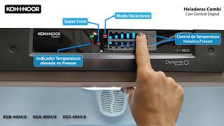 Nuevas Heladeras Combi (Freezer abajo) con control digital de temperatura