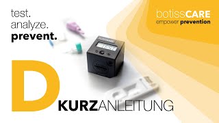 botissCARE testkit: Kurzanleitung Schritt-für-Schritt