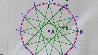 Constructing a regular dodecagon in a circumcircle