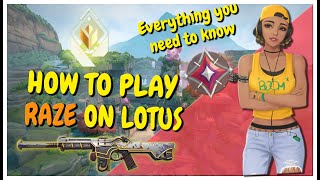 THE COMPLETE RAZE MAP GUIDE for LOTUS in VALORANT!!