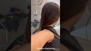 آموزش مدل کوتاهی موی سر Triangle  Graduation + شکل سازی در کوتاهی مو