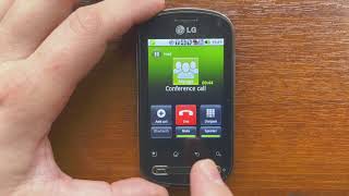 LG Optimus Me Android 2 Incoming Call Waiting, Holding & Conference Call